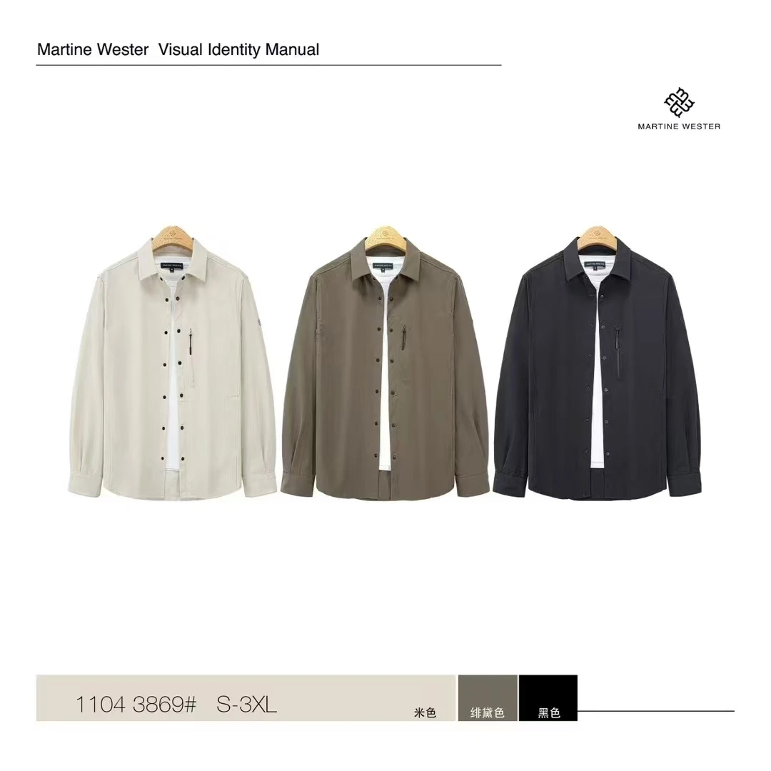 【复古GIFT】MARTINE WESTER男士轻盈解构设计搭配感衬衣