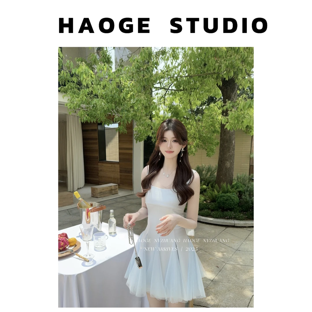 初·Chu●圆舞曲C5LYQ4483A连衣裙预显瘦气质夏季小众温柔设计感
