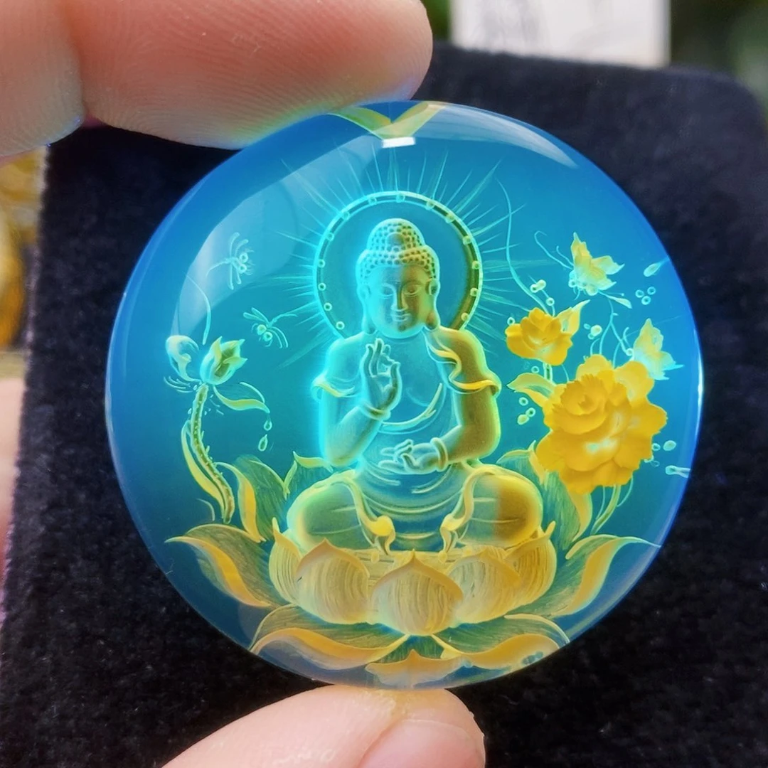 【闪购商品】蓝珀吊坠(不含链)未镶嵌