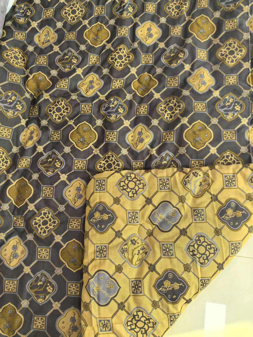 【凡华】小号孤品灰黄雅宝格双层纱布被子1.2x1.5