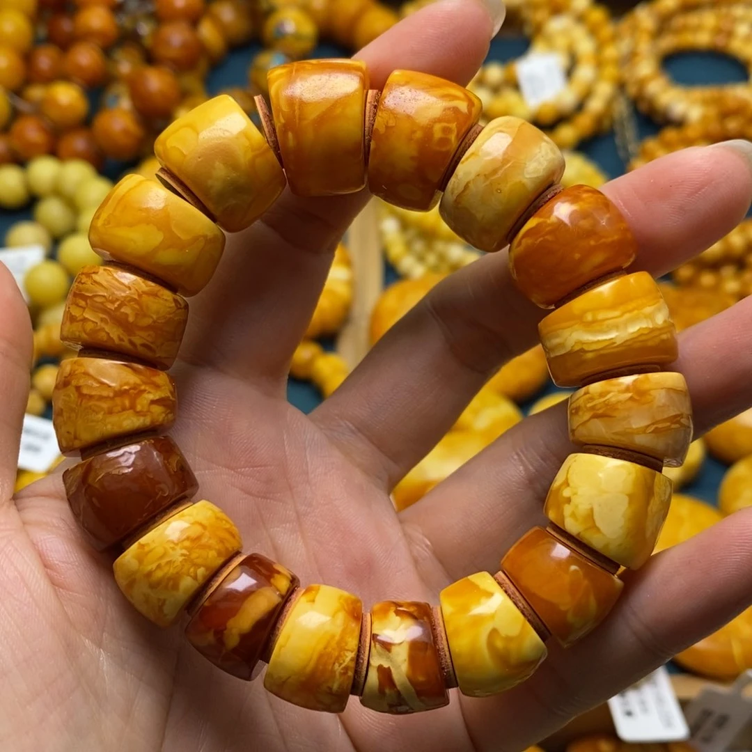 琥珀颈饰未镶嵌煎**肠