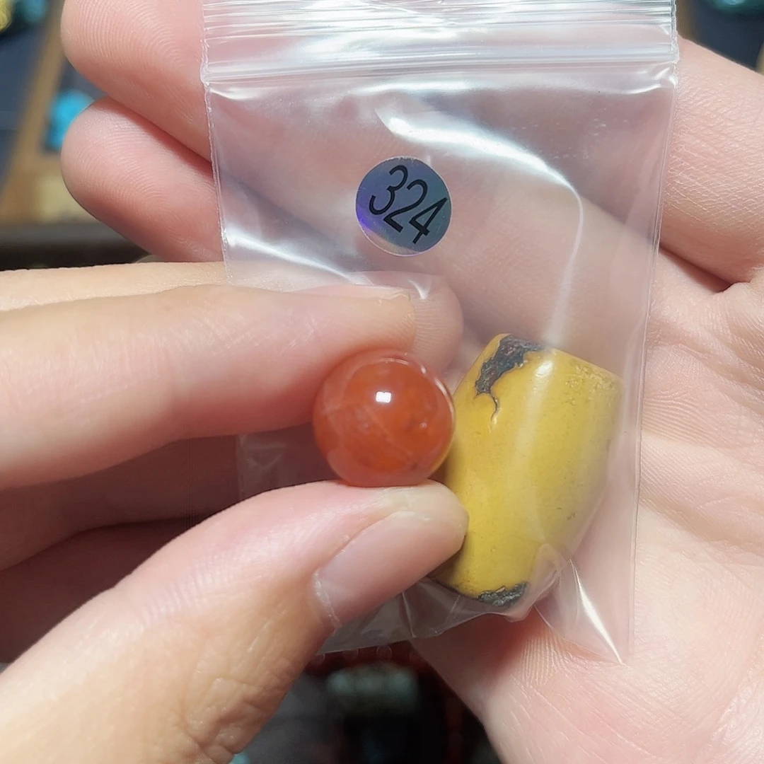****0未镶嵌圆珠桶珠老型手串！！玛瑙/玉髓