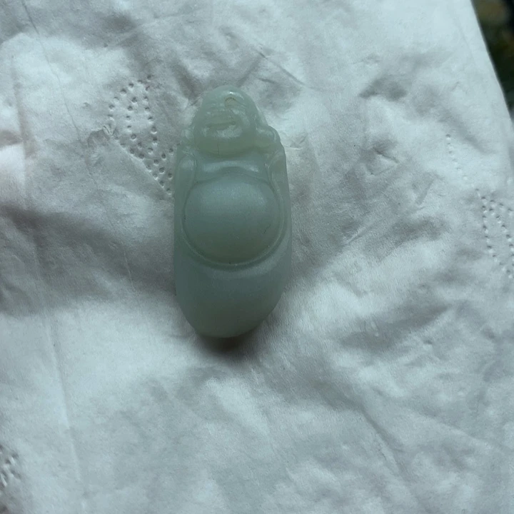 未镶嵌定制翡翠逍遥佛 毛货 无鉴赏期