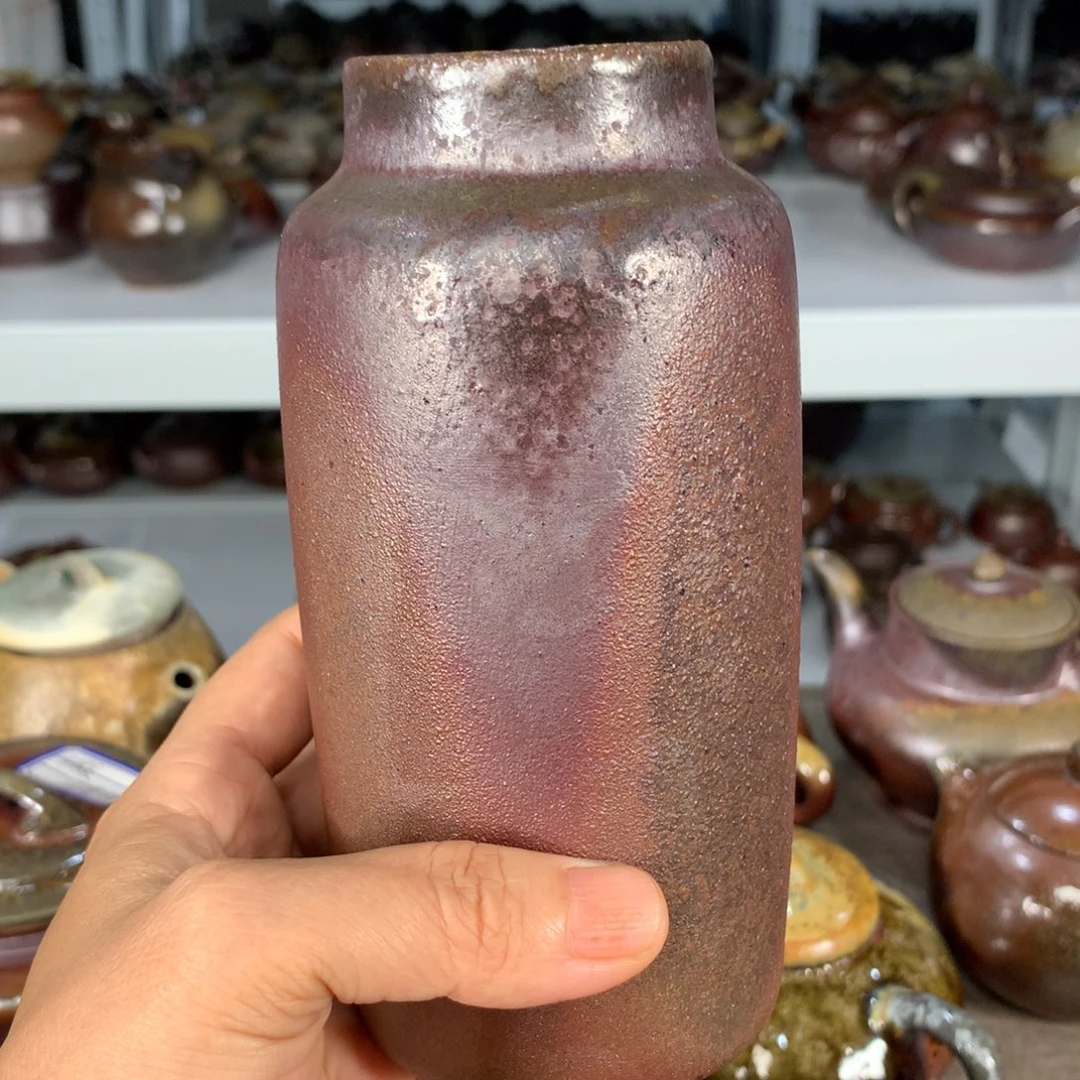 老***胡茶壶紫砂纯自然柴烧
