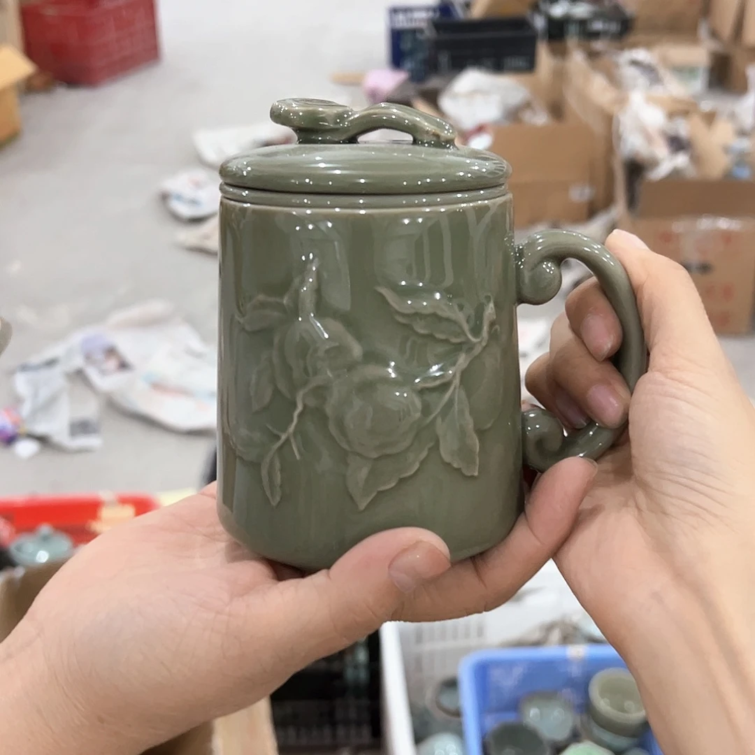 龙泉云间青瓷小米茶器