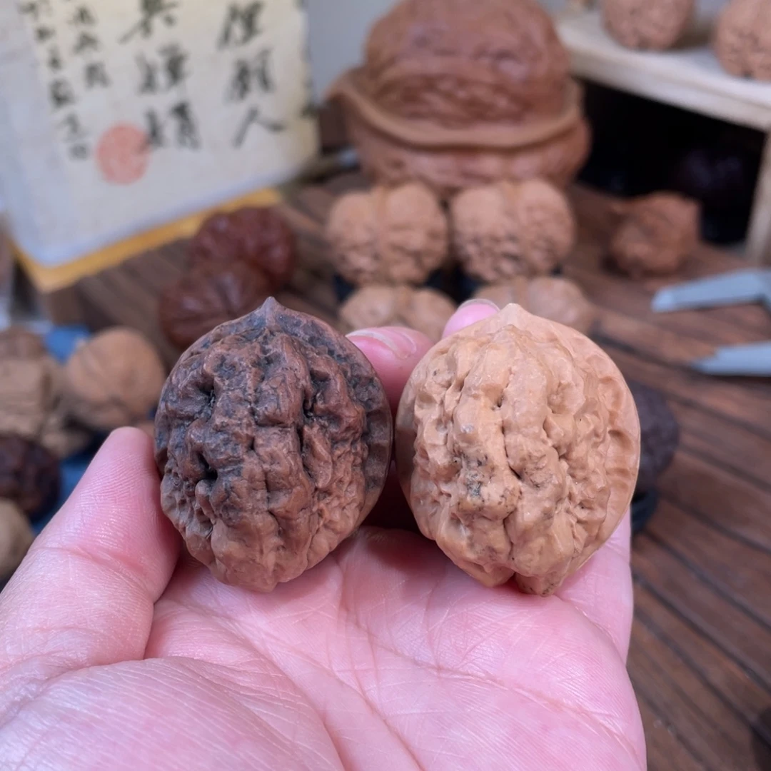 把件文玩核桃团龙