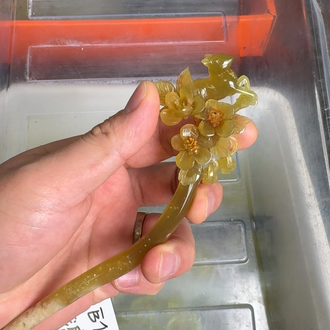 岫玉发饰未镶嵌明君玉簪贼拉好看