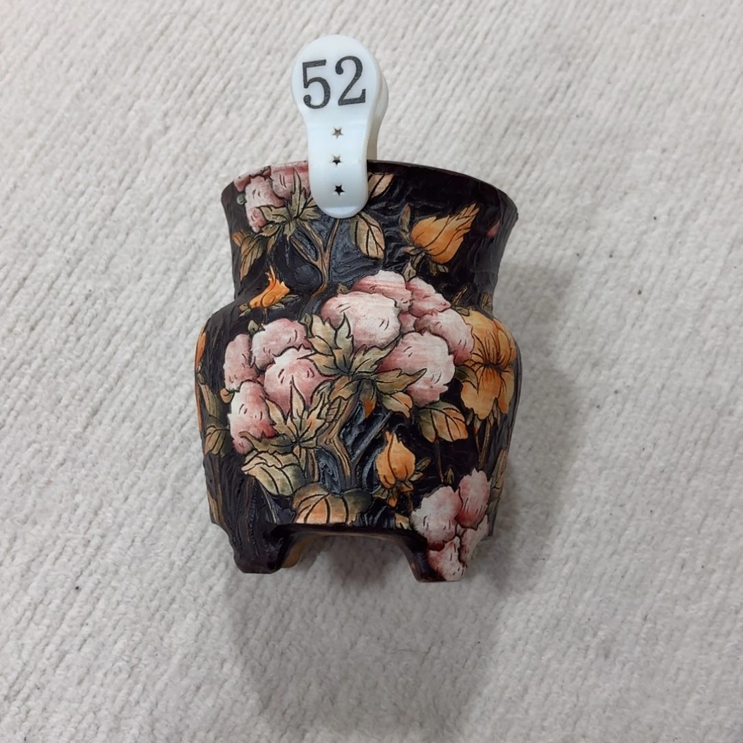 一***6紫砂花盆陶瓷多肉花盆微瑕