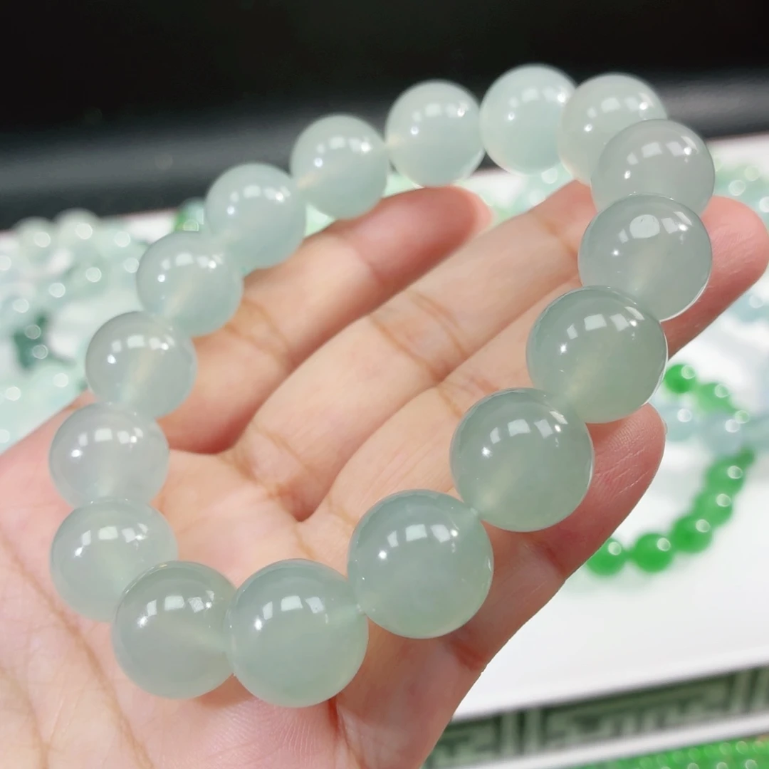 翡翠未镶嵌手链卡13.5