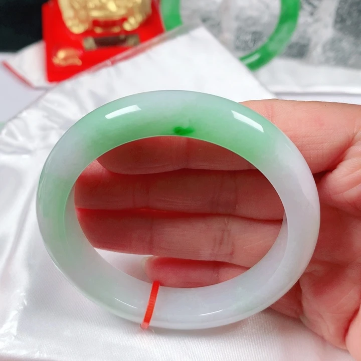未镶嵌手镯翡翠   正圈54 冰胶