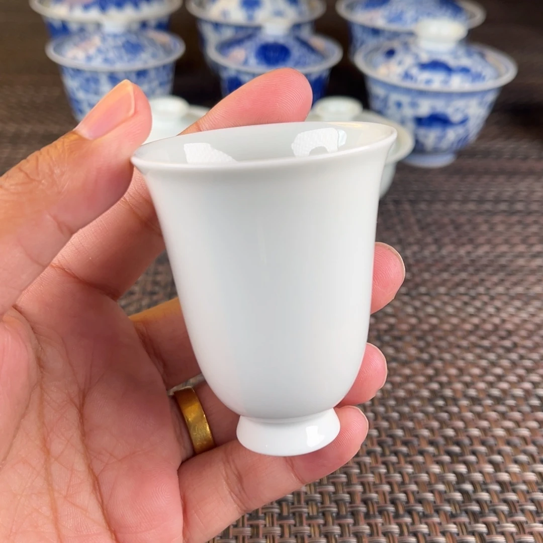 瓷片微瑕景德镇陶瓷杯子