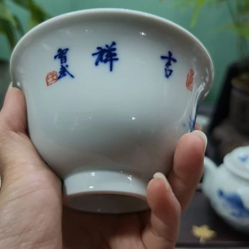 蠢***人柴窑烧制主人杯一个