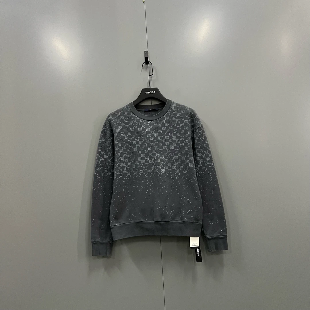 99新 LouisVuitton/路易威登 ab918 018208 lv 格纹渐变卫衣 S码