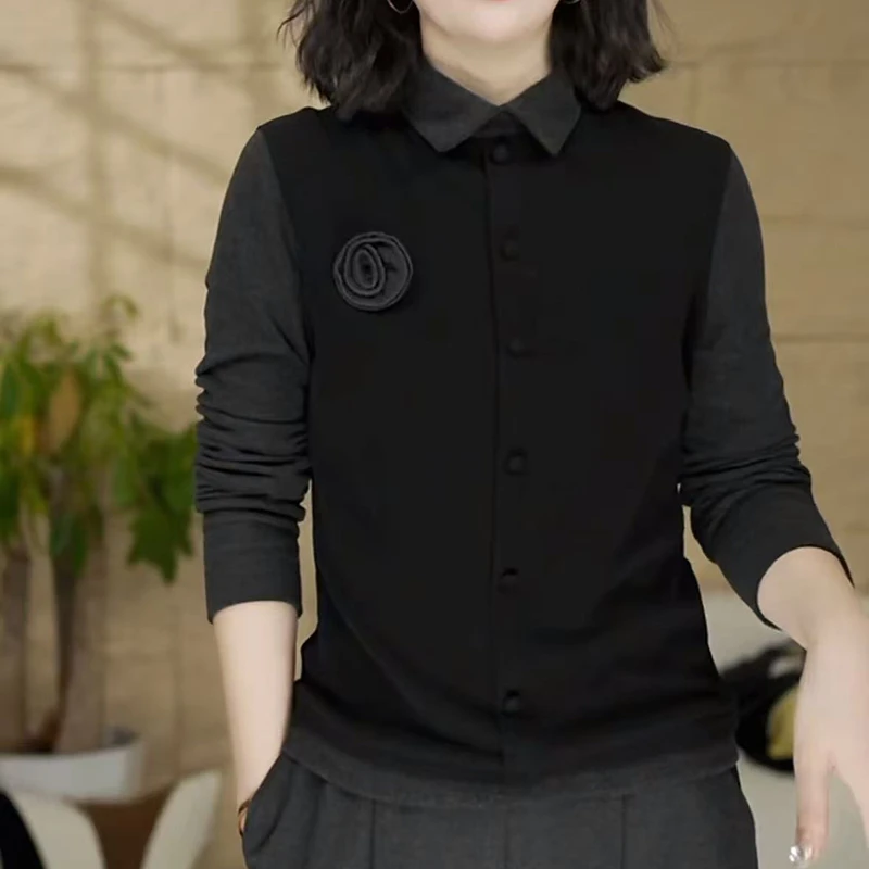 秋冬时尚爆款洋气减龄双面澳绒打底衫百搭妈妈装遮肉显瘦休闲小衫