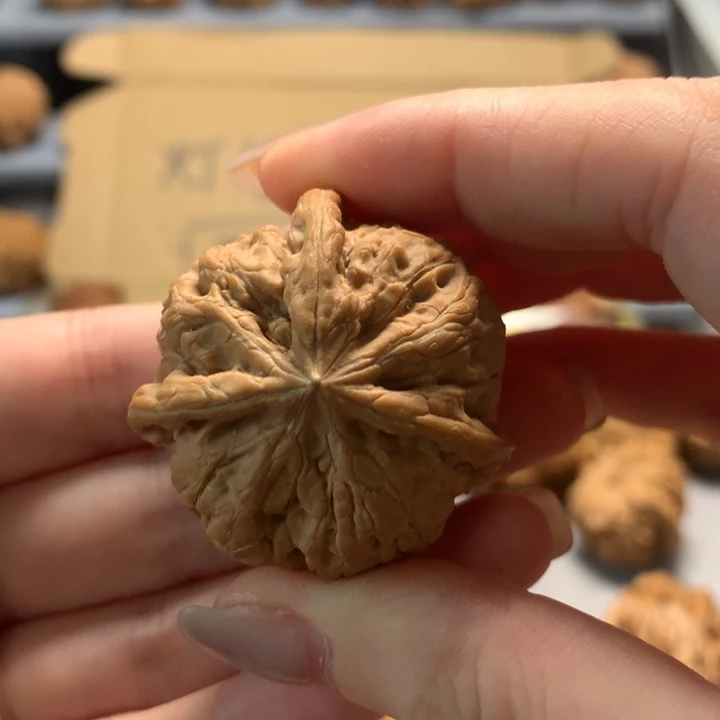 鸿***文玩核桃把件异形单只