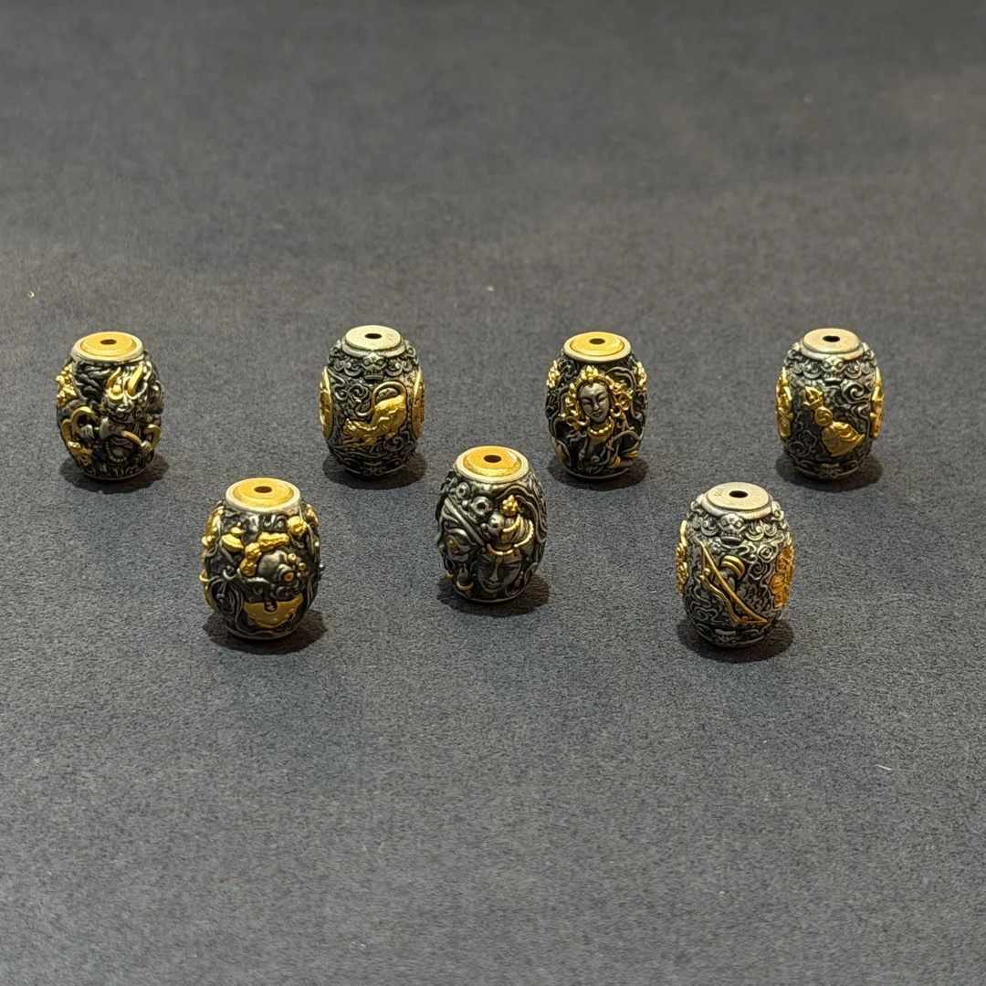 吊坠925银 【云丹拉姆】丨银镶达洛单珠多样性发其一