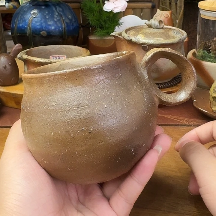 末石泰节备前烧马克杯福利一口价