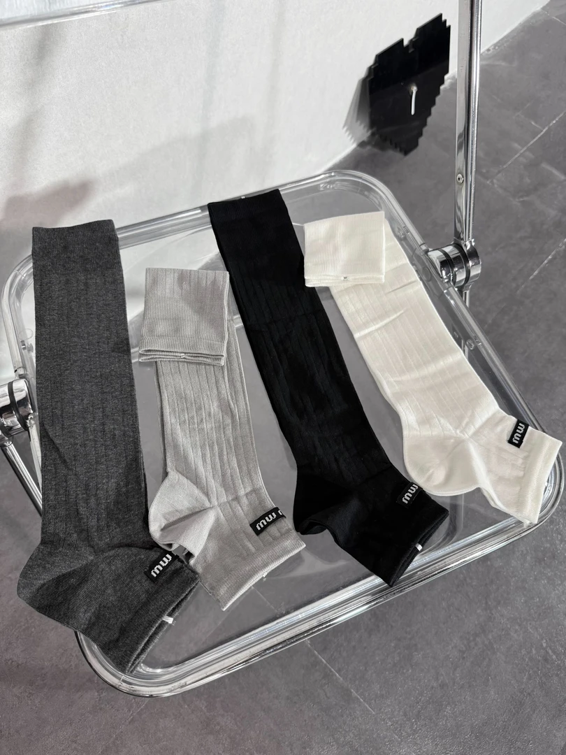 YING2夏季单针踩脚袜套中筒小腿堆堆袜简约百搭显瘦ins风高级时尚