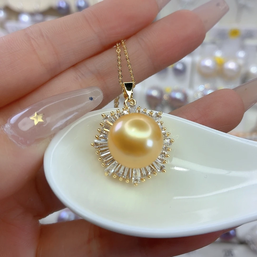 颈饰合金淡水珍珠