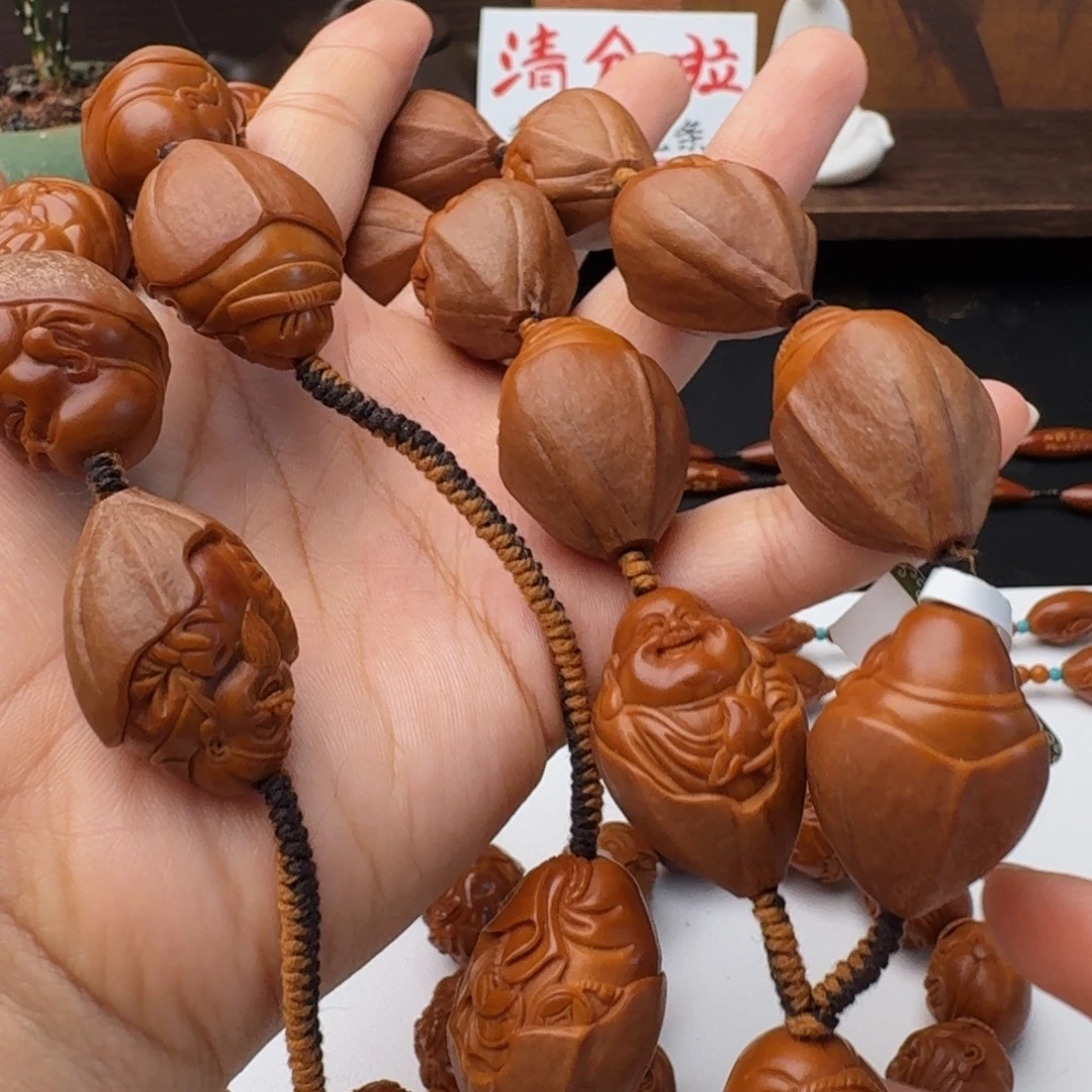 橄榄核手串/手链2.25包衣财迷，微花