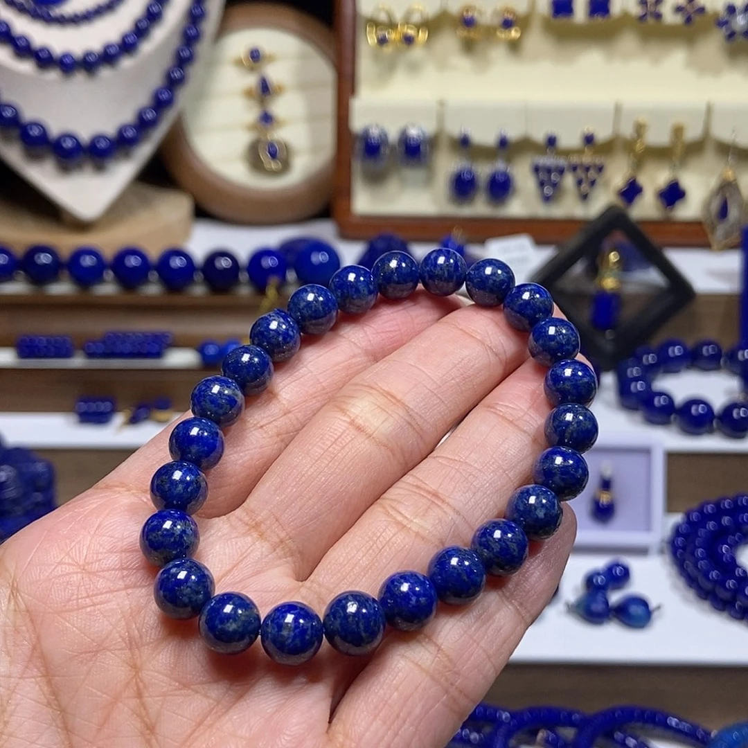 未镶嵌青金石单圈手串8mm