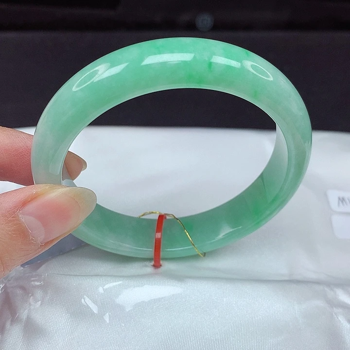 翡翠未镶嵌手镯57圈433