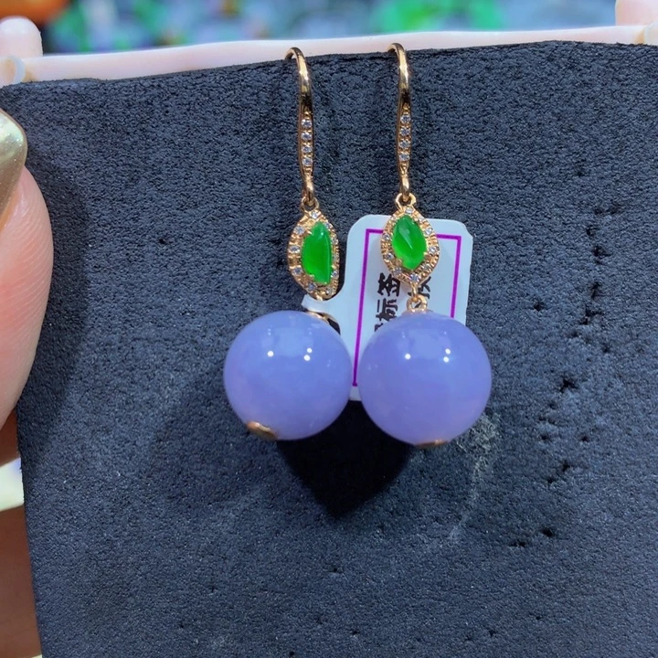 翡翠18K金镶嵌手链翡翠