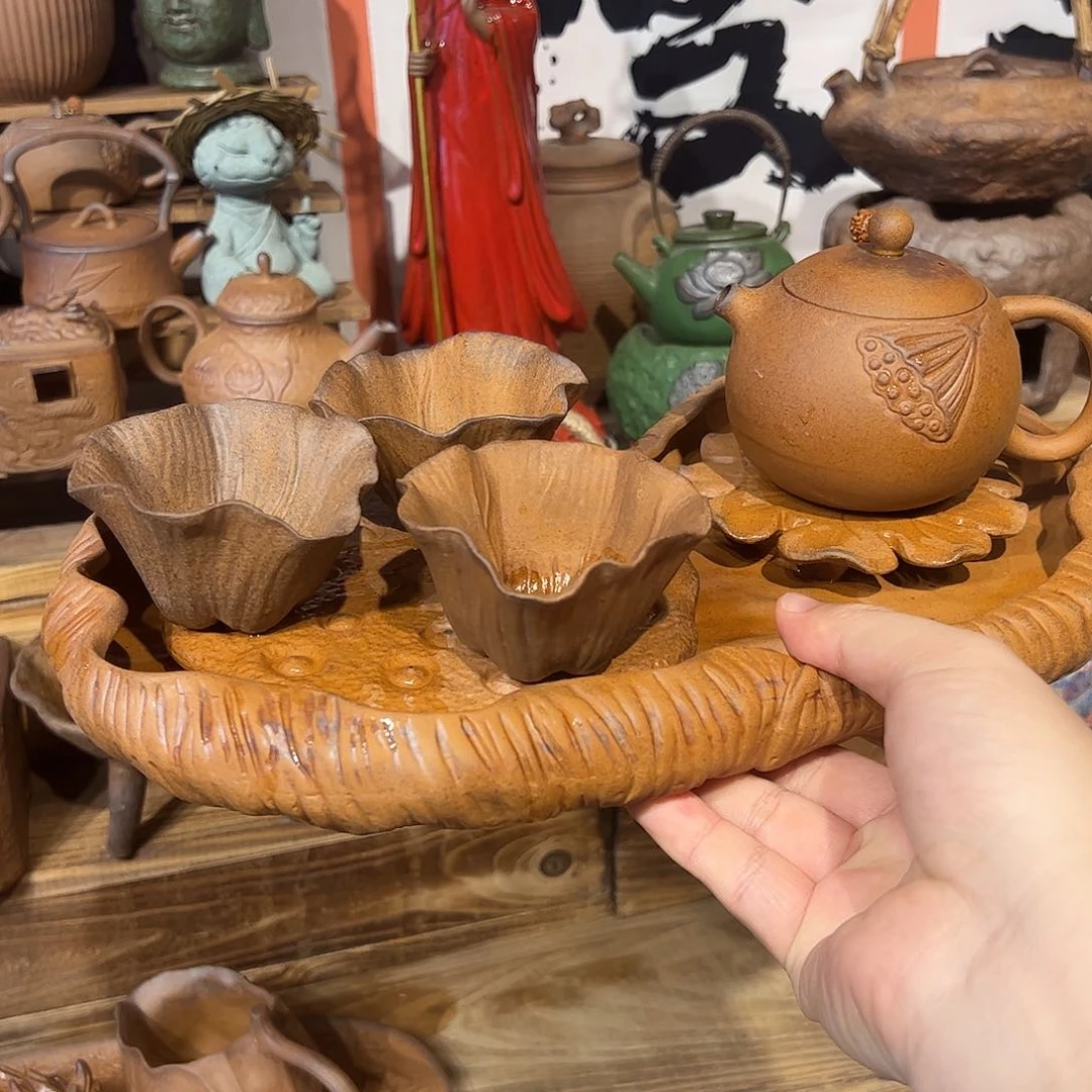 原矿粗陶裸烧工艺，越养越润出彩