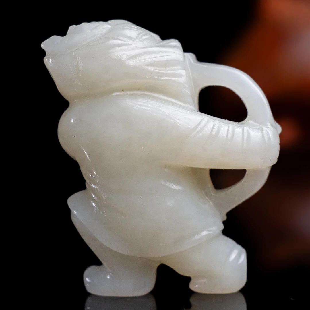 清代和田玉龙王花件