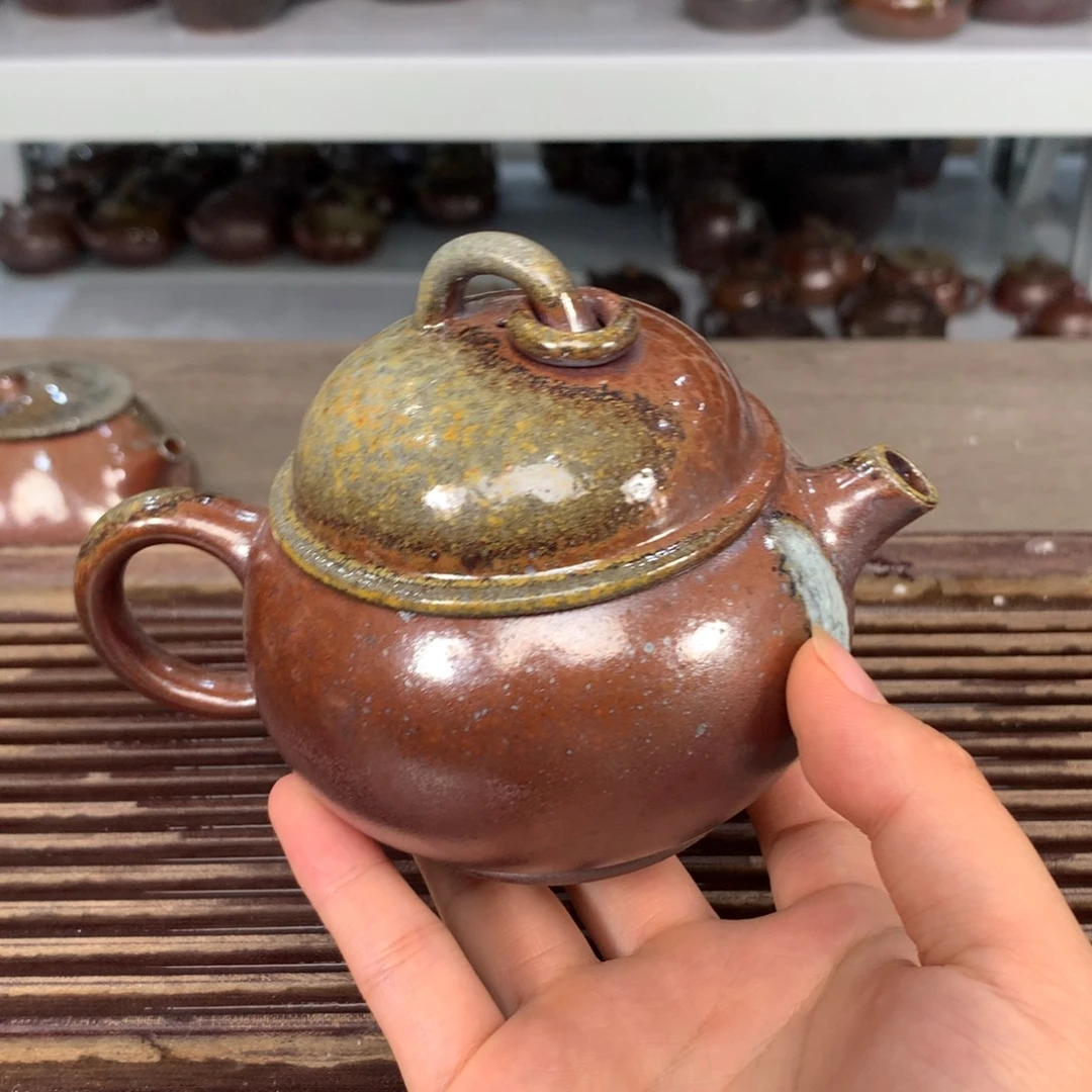 紫砂茶壶纯自然柴烧