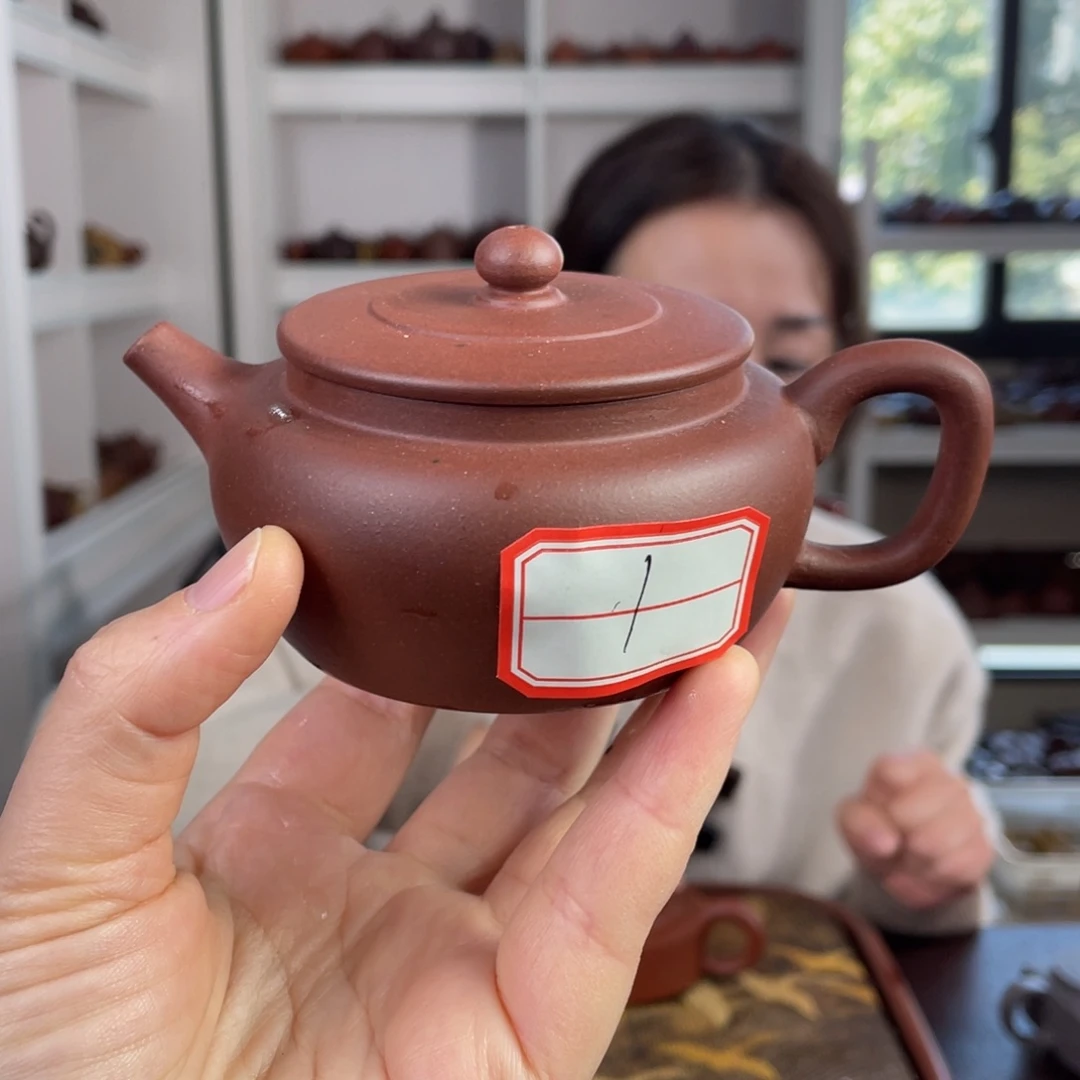 紫砂茶壶底槽清平盖水波底160cc