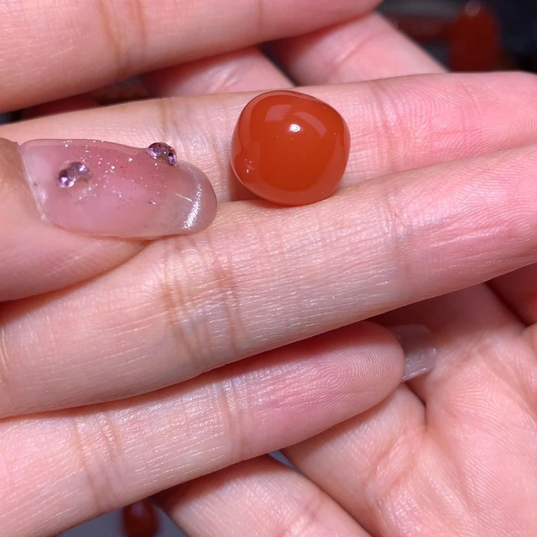 南红玛瑙保山老型沙袋未镶嵌12.5×11.5