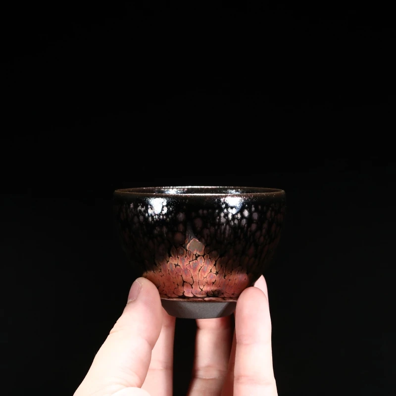 建盏 飞惺 彩金蛋杯 FX010
