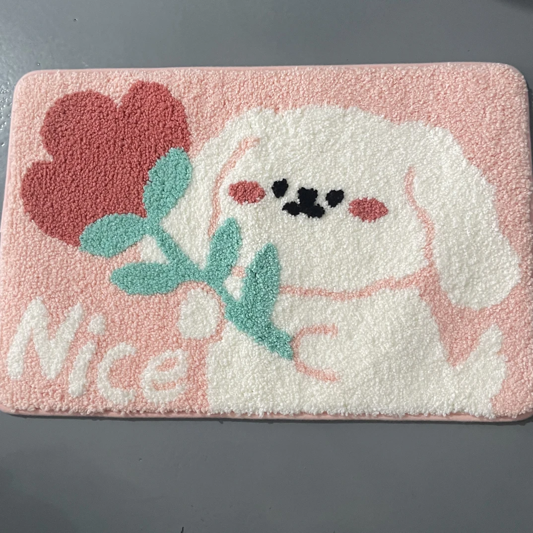 nice小狗浴室吸水防滑地垫卫生间门口家用速干可机洗卡通脚垫