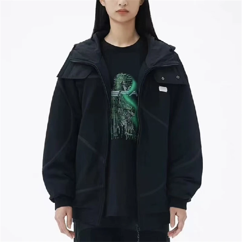 LNG34 都市机能 男款不规则拼接连帽外套 FEBC002-2 BC002