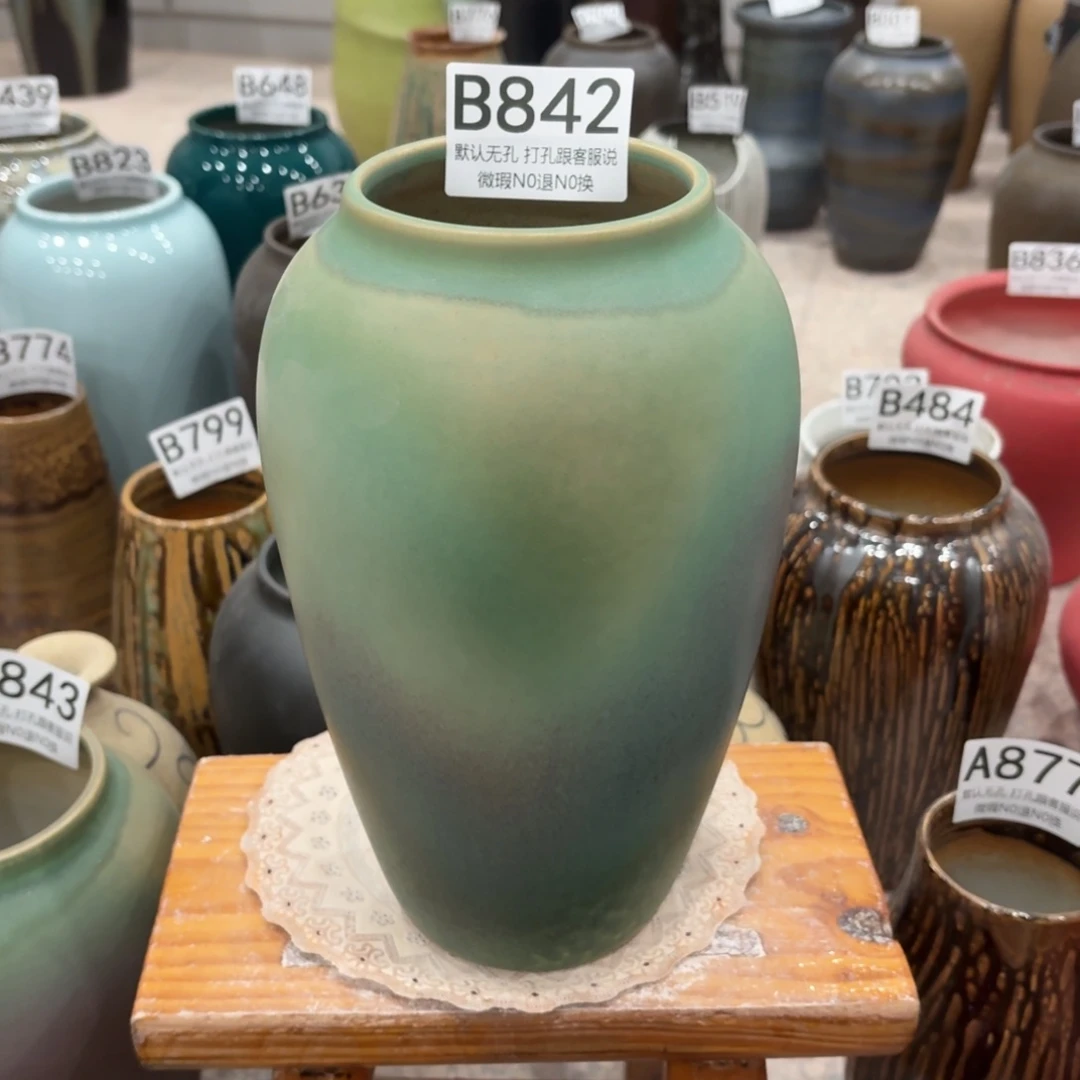 摆件瑕疵842 景德镇陶瓷花瓶高27口9.5