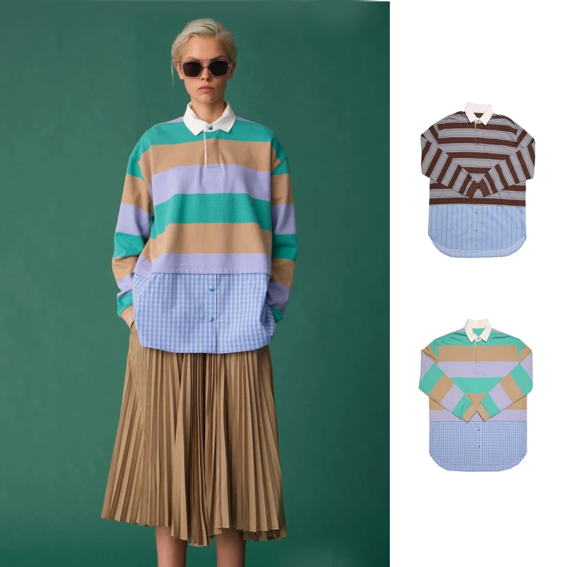 COEMES长袖休闲复古POLO衫25年春款CMM2501603——790