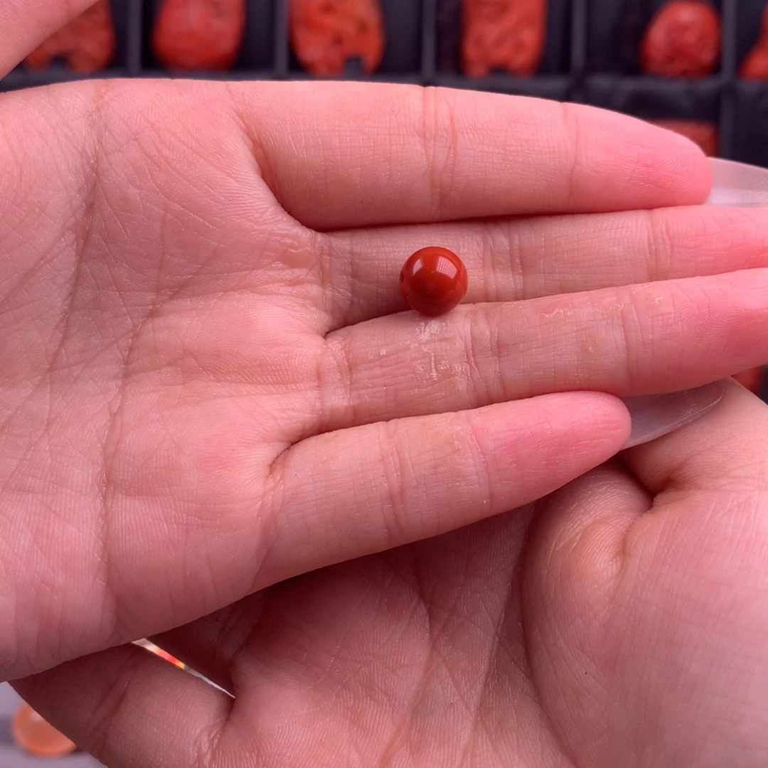 南红玛瑙圆珠8+未镶嵌渊**舟