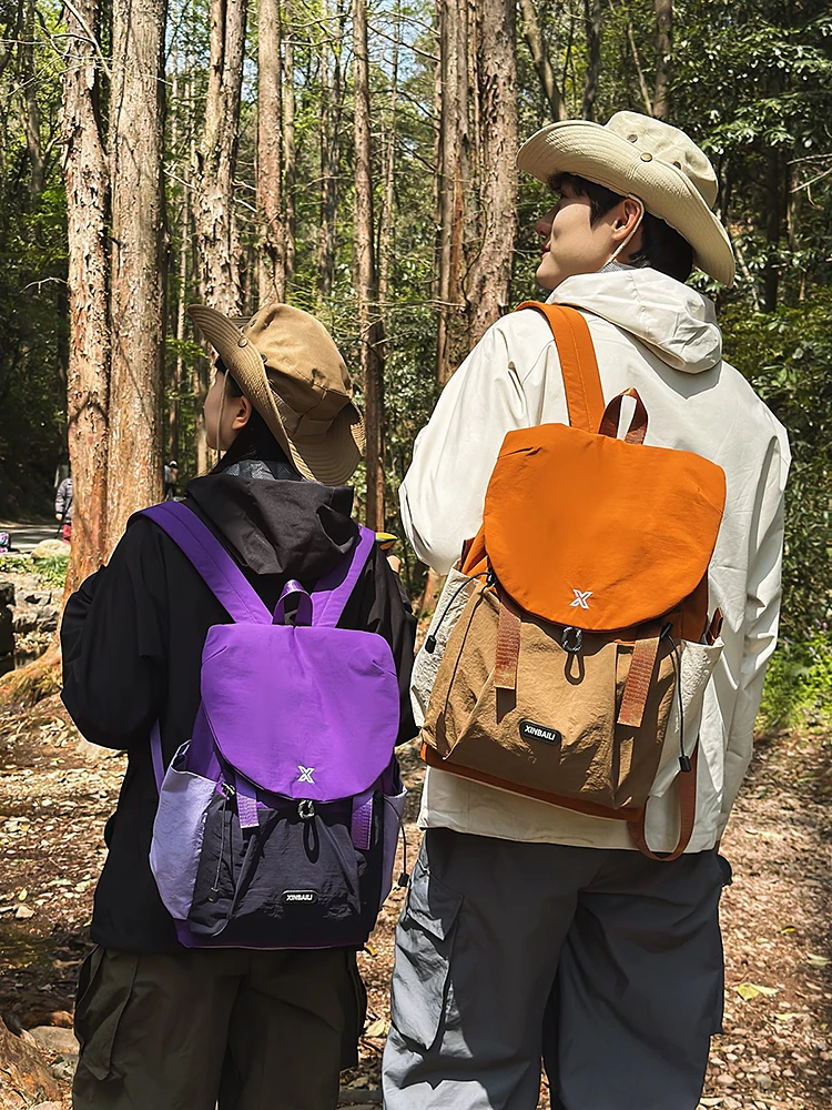 新款大容量休闲轻便双肩包适合跨境旅行与日常通勤百搭时尚斜挎包