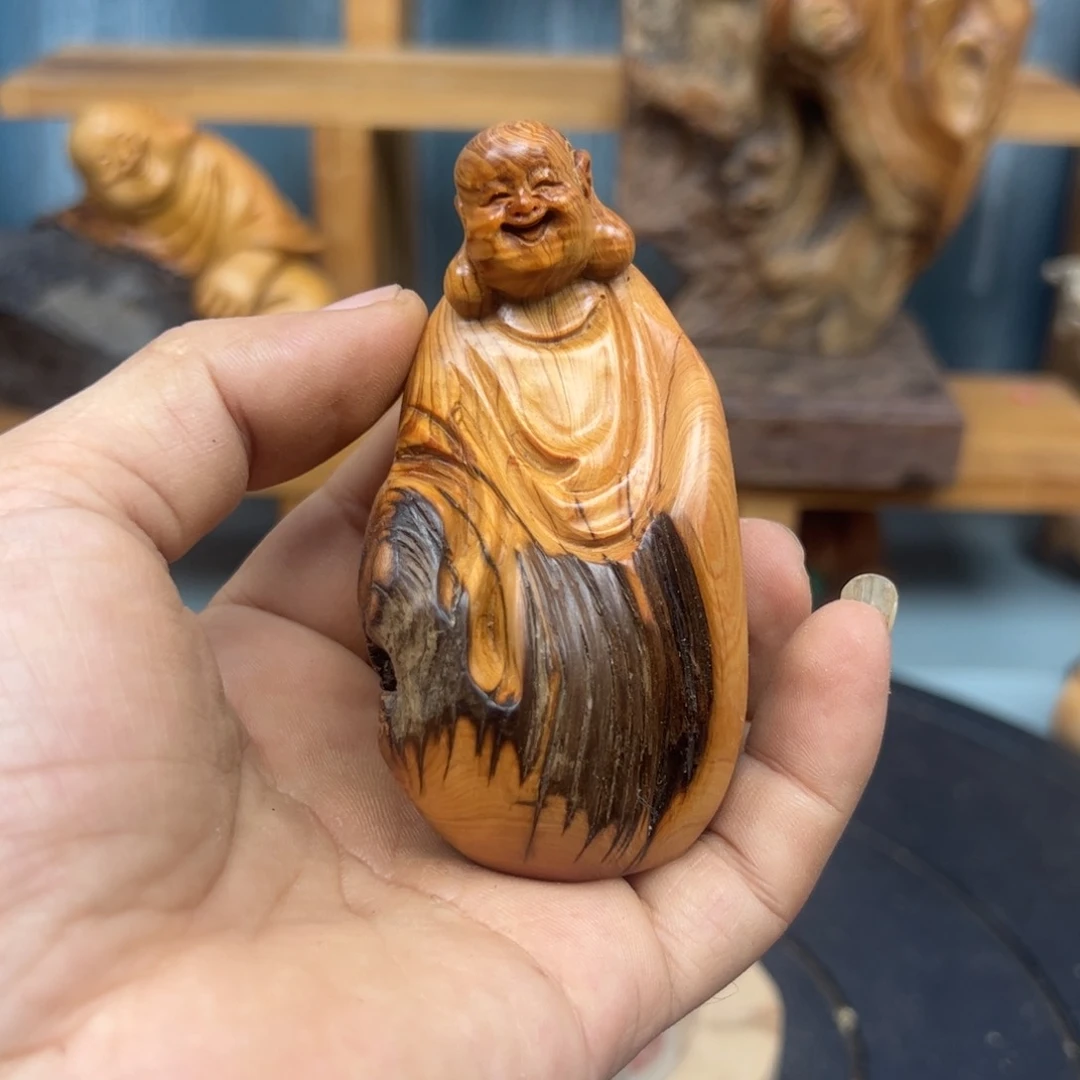 木开**哥崖柏木摆件手把件