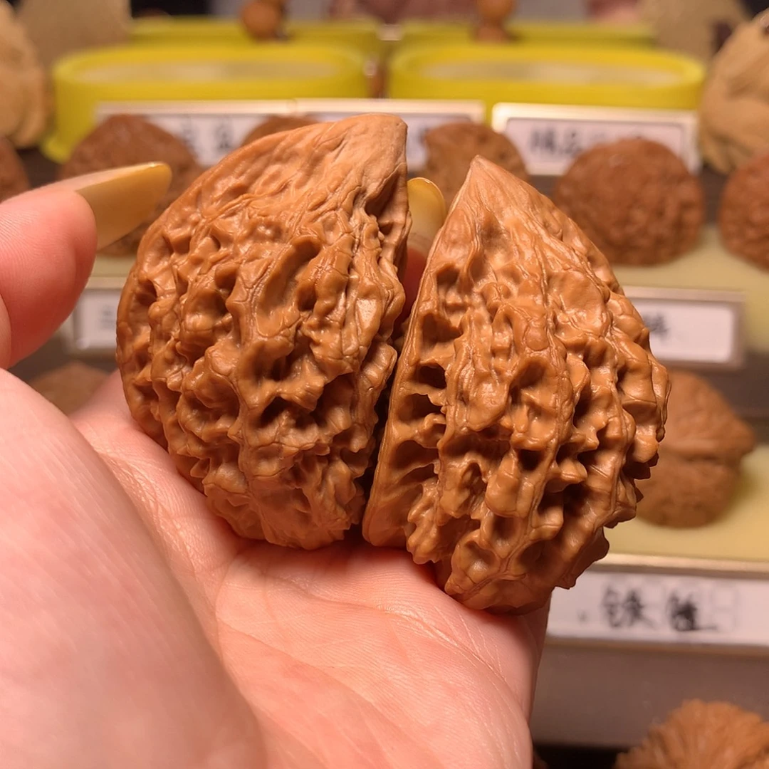 吊坠文玩核桃半壁官帽全品