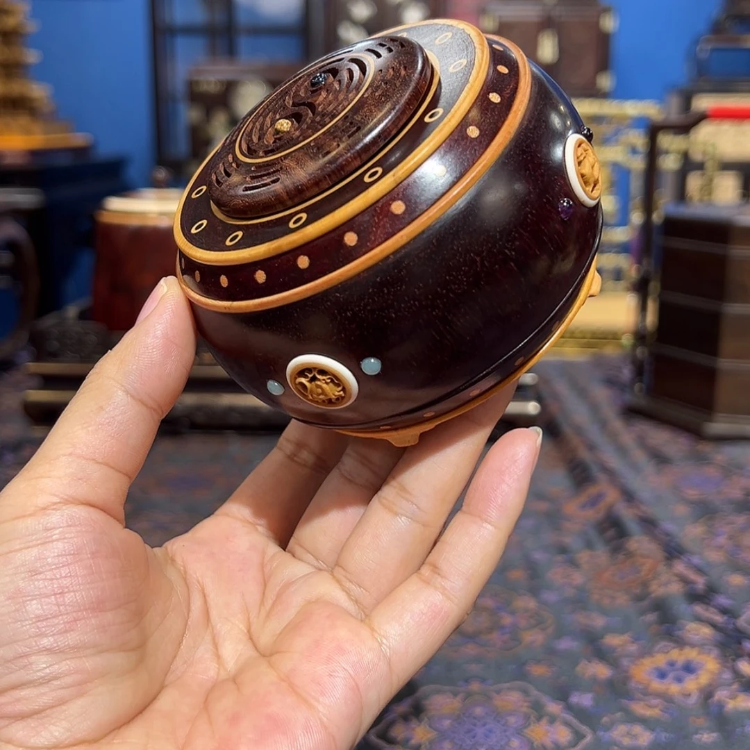 【闪购商品】黑酸枝木类成套家具香盒