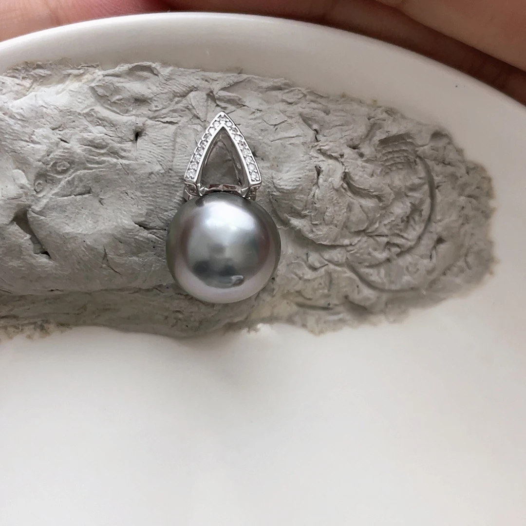 颈饰银S925镶嵌海水珍珠
