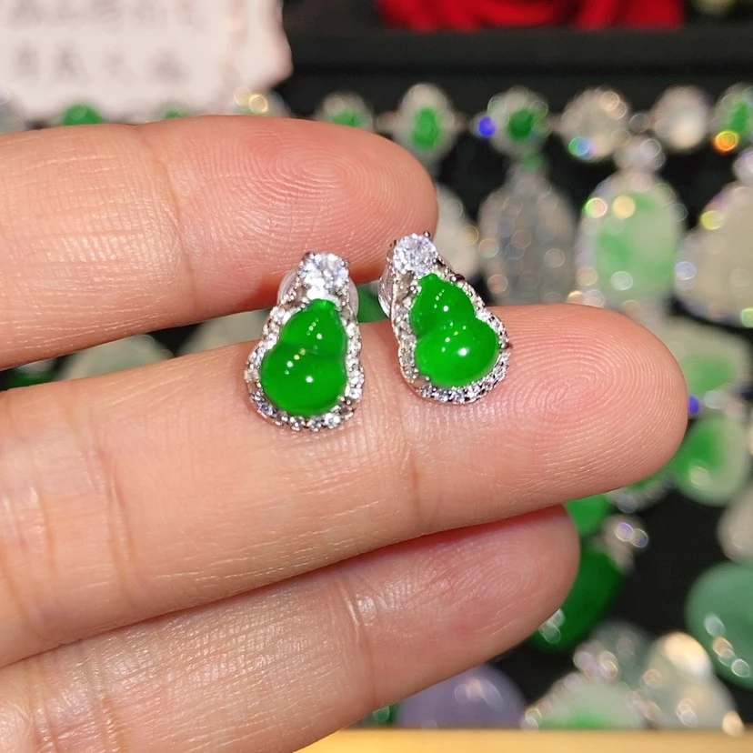 【闪购商品】未镶嵌翡翠耳饰天然翡翠