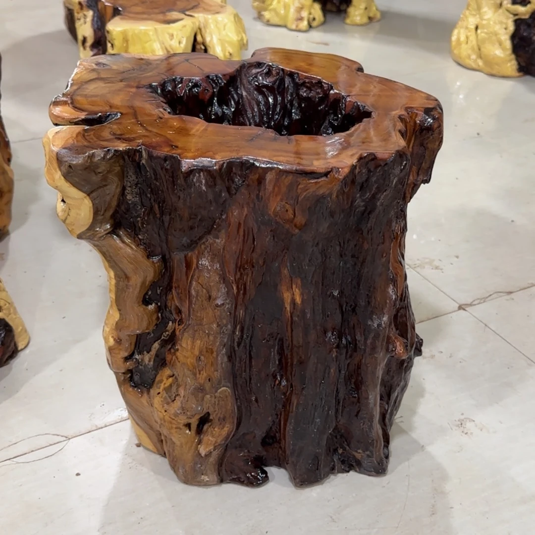 路***阳龙纹鸡心枣木手工艺品