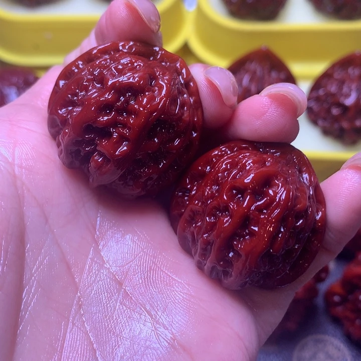 文玩核桃把件白狮子34