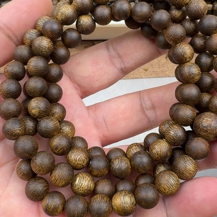 下***事手串沉香张勺子手串25克如