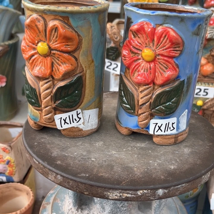 紫砂花盆粗陶材质多肉花盆