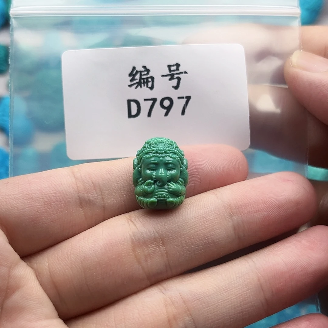 未镶嵌绿松石天然原矿雕刻绿松石