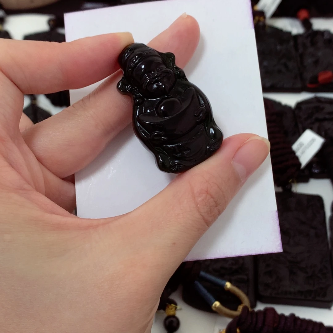 天然a货钢琴黑挂件